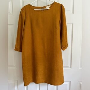 Garnet Hill linen dress size M